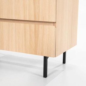 Eleonora Thomas Moderne Kast Van Licht Eiken Hout 85x210 Cm - 85x42x210cm.