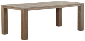 Dining Tuintafel rechthoekig 200 x 100 cm Teak Old teak greywash Brighton