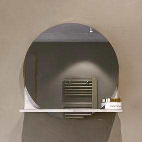 Mondiaz Spot spiegel rond Ø40cm met planchet ostra