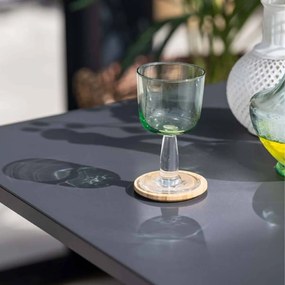 Garden Impressions Air XL tuinset 5-delig zwart - Rimini tuintafel 80x80 cm