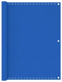 vidaXL Balkonscherm 120x400 cm HDPE blauw