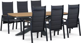 Tuinset 6 personen 220 cm Aluminium Grijs Lifestyle Garden Furniture Essence/Camila