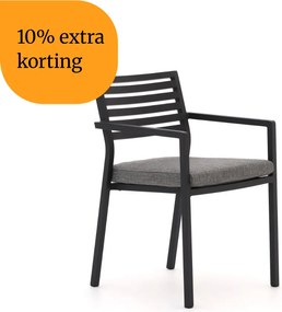 + 10% kassakorting | Dining tuinstoel | Bellagio  Rumo | Aluminium | Grijs | Stapelbaar | Kees Smit Tuinmeubelen