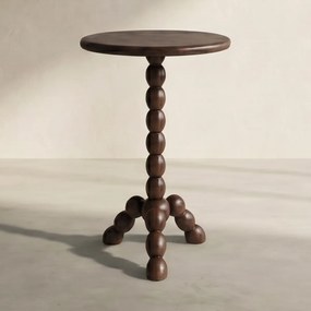 Houten Bijzettafel - 35 X 35cm.