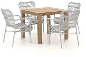 Intenso Parma/ROUGH-S 90cm dining tuinset 5-delig stapelbaar
