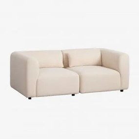 Modulaire 2-delige Bank Fogler Chenille Crème Beige - Sklum