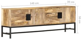 Medina Tv-meubel 140x30x50 cm massief mangohout