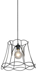 Retro hanglamp zwart 40 cm - Granny Frame