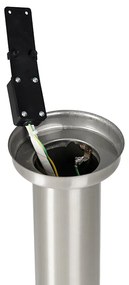 Moderne buitenlamp paal staal 45 cm IP44 - Rox