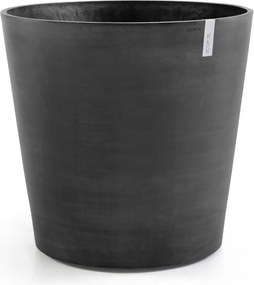 Ecopots bloempot Amsterdam Wheels 100 - Rond - Dark Grey - Diameter 100,2 x H88,7 cm