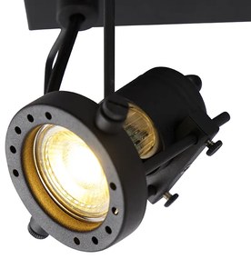 Industriële spot zwart 2-lichts - Suplux