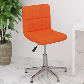 vidaXL Kantoorstoel draaibaar kunstleer oranje