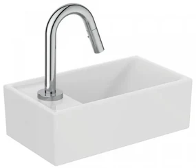 Ideal Standard Tempo fonteinset keramiek 37x21cm kraangat links wit e2134aa