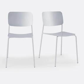 Set van 2 metalen stoelen, Urbani