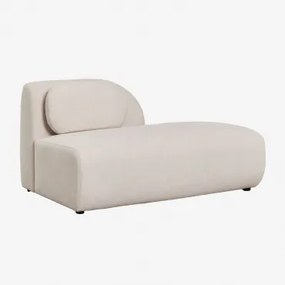 Rechter Divanmodule Voor Modulaire Bank In Chenille Coquette Chenille Crèmebeige - Sklum