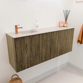 Mondiaz Joya DLux 100cm toiletmeubel dusk met wastafel faye links 1 kraangat meli