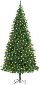 vidaXL Kunstkerstboom met LED's 300 cm groen