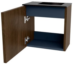 Mondiaz Joya 40cm toiletmeubel walnut met wastafel faye rechts 1 kraangat urban
