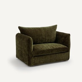Fauteuil XL in geribd fluweel, Néo Chiquito