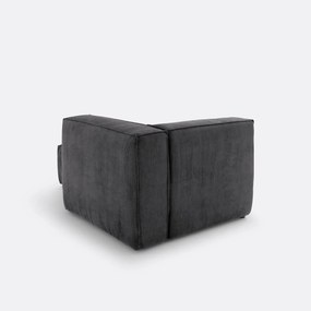 Omvormbare longchair geribd fluweel, Seven