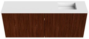 Mondiaz Joya 100cm toiletmeubel ruby met wastafel faye rechts zonder kraangat talc