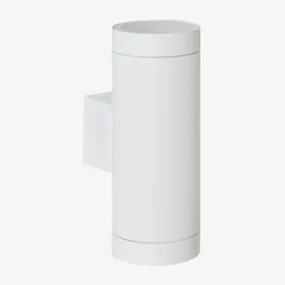Sileno Aluminium Buitenwandlamp Met 2 Lichtpunten Wit - Sklum