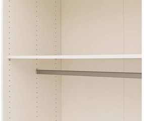 Goossens Kledingkast Easy Storage Ddk, Kledingkast 304 cm breed, 220 cm hoog, 2x glas draaideur en 4x spiegel draaideur midden