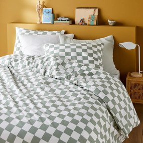 Bedset in katoen, rechthoekig kussensloop, Miley