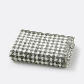 Maxi badlaken in badstof 500g, vichy motief, Dinan