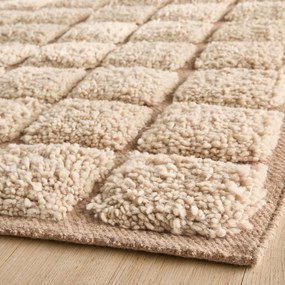 Handgeknoopt wollen vloerkleed, KARAH