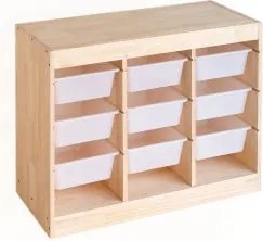 Nopik Kids Dennenhouten Opbergmodule 9 Lades - Sklum