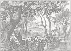 Vliesbehang Engraved Landscapes