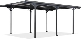 Groot polycarbonaat afdak Montana 3,15 x 5,00 m CoverTech antraciet