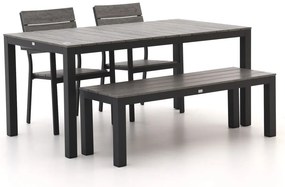 + 15% kassakorting | Diningset Bellagio | 4 personen polywood | Tuinset stapelbaar | 4-delig | Kees Smit Tuinmeubelen