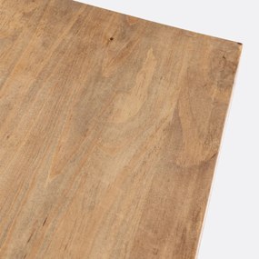 Rechthoekige eettafel, massief grenen, voor 6 tot 8 couverts, MALIO