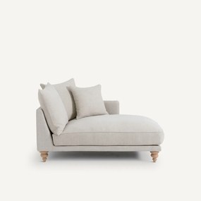 Long chair in katoen/linnen, LAZARE