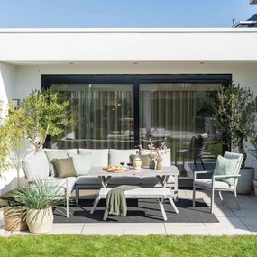Garden Impressions Senja lounge dining set 5-delig links incl. stoel - valley sand