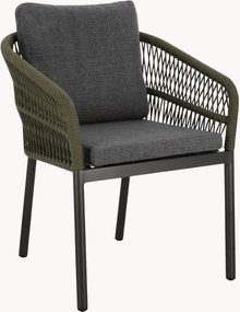 Stapelbare tuinstoelen Galdana met armleuning, 4-delig