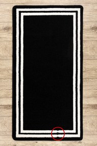 Tapijt HAMPTON Kader zwart - TWEEDE-KLASSE PRODUCT