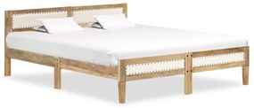 vidaXL Bedframe massief mangohout 140 cm