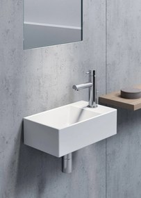 Ben Stelvio fontein keramiek 40x23x12cm 1 kraangat links Xtra glaze+ wit