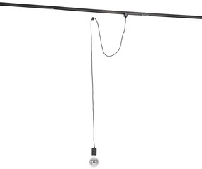 Hanglamp zwart voor railsysteem 1-fase - Iconic Cavalux