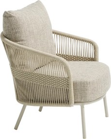 4 Seasons Outdoor Corfu Loungestoel Linen Loungestoel   beige weerbestendig