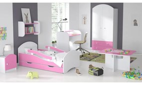 Peuter Wit - Roze Eenpersoonsbed Oscar - Voor kinderen Kinderen Peuter Junior 5056231702423 Children's Beds Home, 140x70, Nee, Geen Children's Beds Ho