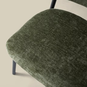 Moderne Eetkamerstoel Groen Stof