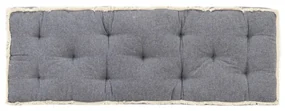 vidaXL Bankkussen pallet 120x40x7 cm blauw