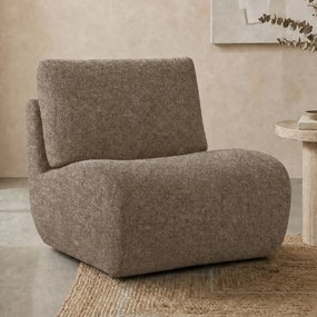 Draaibare Fauteuil Bruin Zonder Armleuning