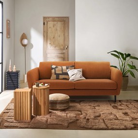 Vaste bank 3 - 4-zit, geribd fluweel, Amy