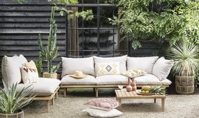 The Outsider Hoek Loungeset - Phoenix - Acaciahout - Off White - The Outsider