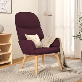 vidaXL Relaxstoel stof paars